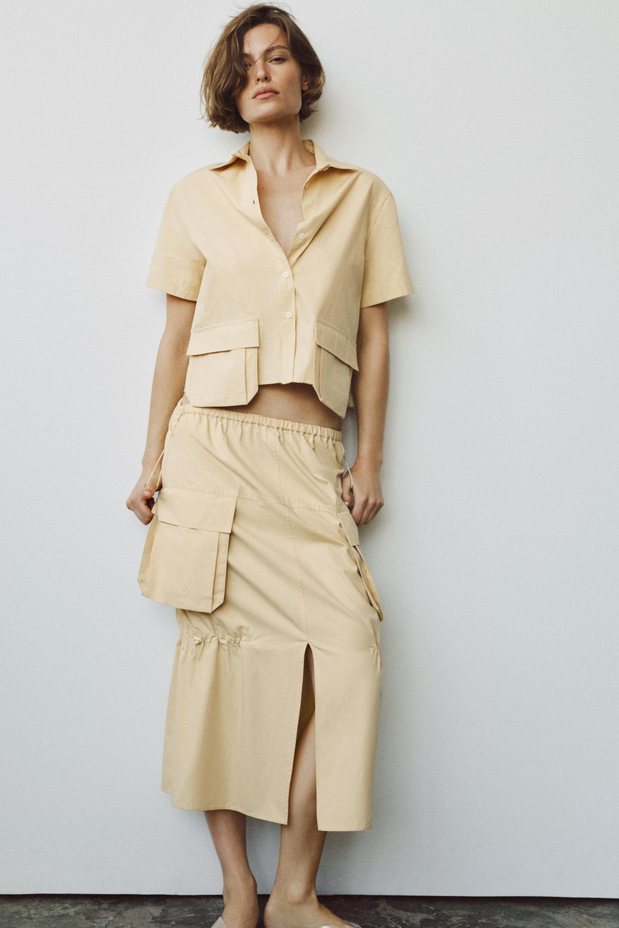 ZW COLLECTION CARGO MIDI SKIRT